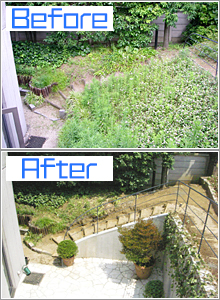 個人宅　中庭改修